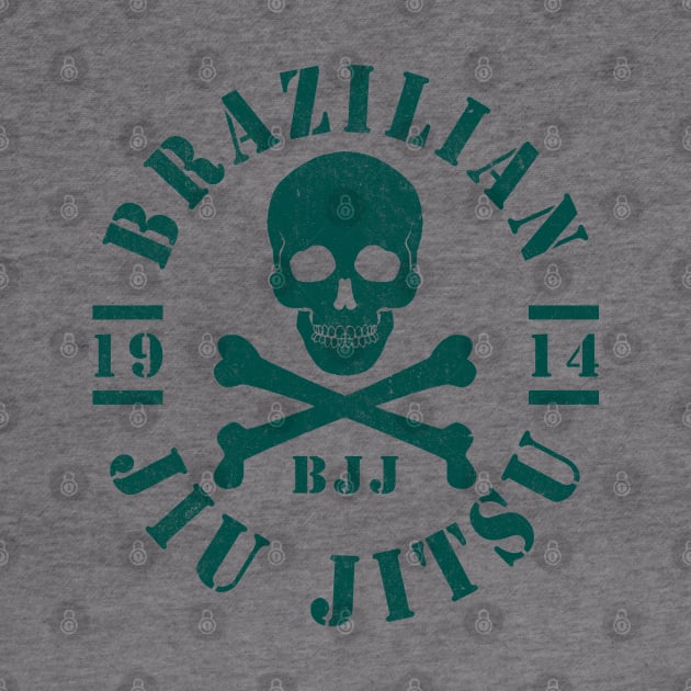 JIU JITSU - SKULL AND CROSSBONES by ShirtFace